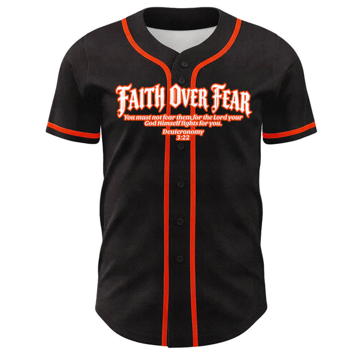 Christianartworkshop Glaube statt Angst Dornenkrone Kreuz Bibelmotiv Unisex Baseballtrikot - image 10
