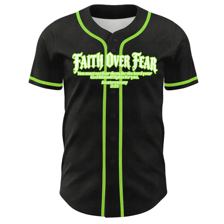 Christianartworkshop Glaube statt Angst Dornenkrone Kreuz Bibelmotiv Unisex Baseballtrikot - image 22