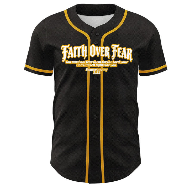 Christianartworkshop Glaube statt Angst Dornenkrone Kreuz Bibelmotiv Unisex Baseballtrikot - image 1