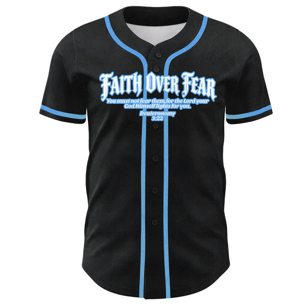 Christianartworkshop Glaube statt Angst Dornenkrone Kreuz Bibelmotiv Unisex Baseballtrikot - image 16