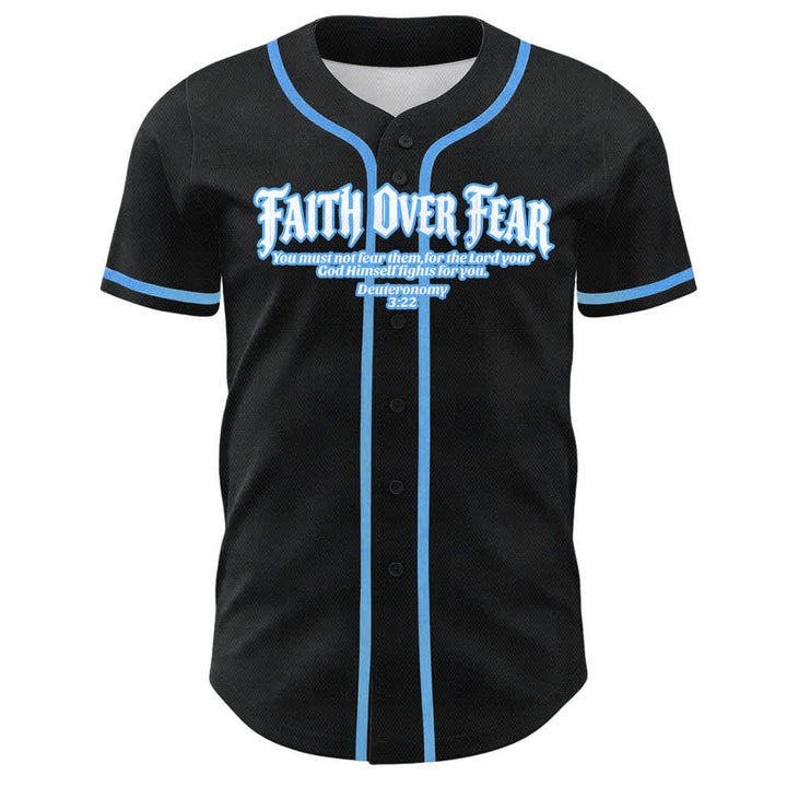 Christianartworkshop Glaube statt Angst Dornenkrone Kreuz Bibelmotiv Unisex Baseballtrikot - image 16