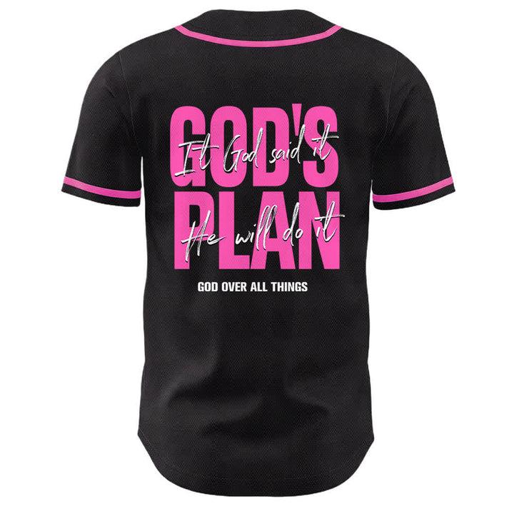 Christianartworkshop Gottes Plan – Betende Hände – Glaubensslogan – Beidseitig bedrucktes Unisex-Baseballtrikot - image 19