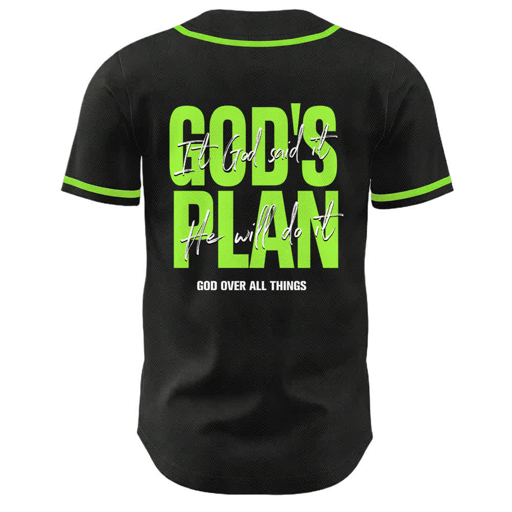 Christianartworkshop Gottes Plan – Betende Hände – Glaubensslogan – Beidseitig bedrucktes Unisex-Baseballtrikot - image 22