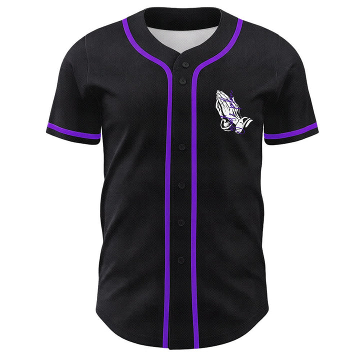 Christianartworkshop Gottes Plan – Betende Hände – Glaubensslogan – Beidseitig bedrucktes Unisex-Baseballtrikot - image 26