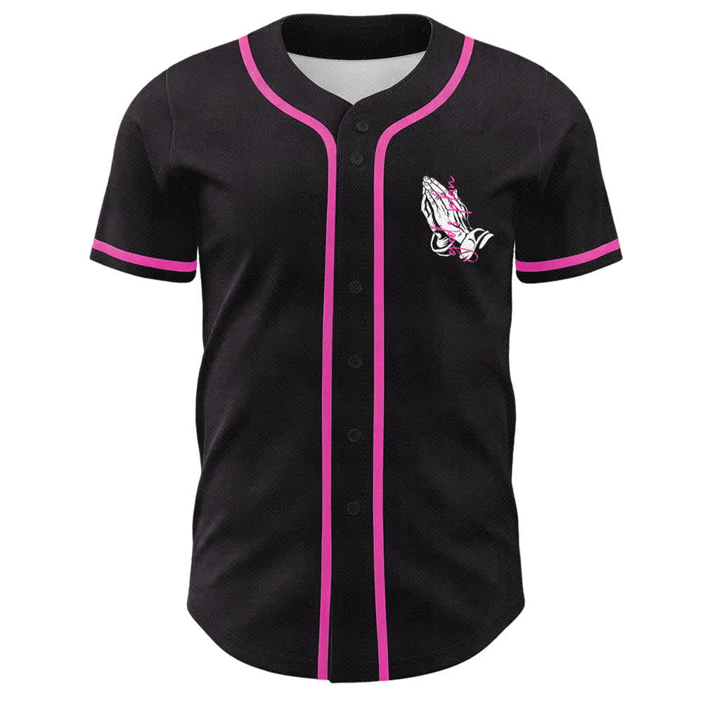Christianartworkshop Gottes Plan – Betende Hände – Glaubensslogan – Beidseitig bedrucktes Unisex-Baseballtrikot - image 20