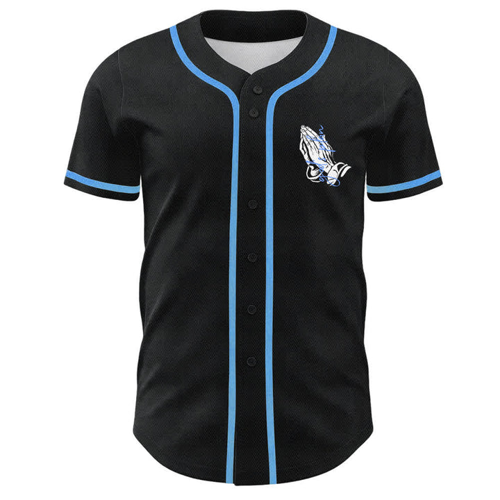 Christianartworkshop Gottes Plan – Betende Hände – Glaubensslogan – Beidseitig bedrucktes Unisex-Baseballtrikot - image 17