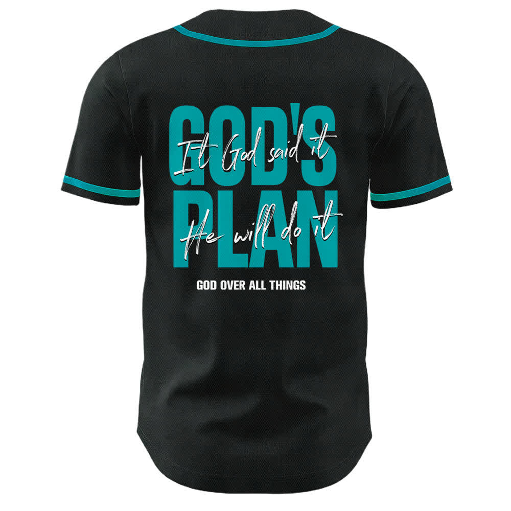 Christianartworkshop Gottes Plan – Betende Hände – Glaubensslogan – Beidseitig bedrucktes Unisex-Baseballtrikot - image 13
