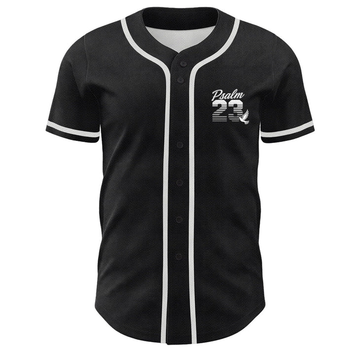 Christianartworkshop Retro-Streifen-Farbverlauf-Zahlen-Schreibschrift-Psalm 23 Unisex-Baseballtrikot - image 8