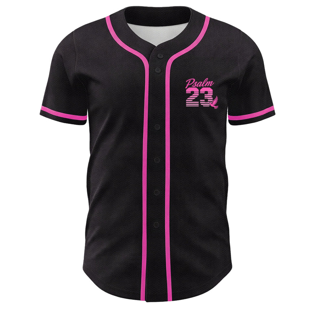 Christianartworkshop Retro-Streifen-Farbverlauf-Zahlen-Schreibschrift-Psalm 23 Unisex-Baseballtrikot - image 20