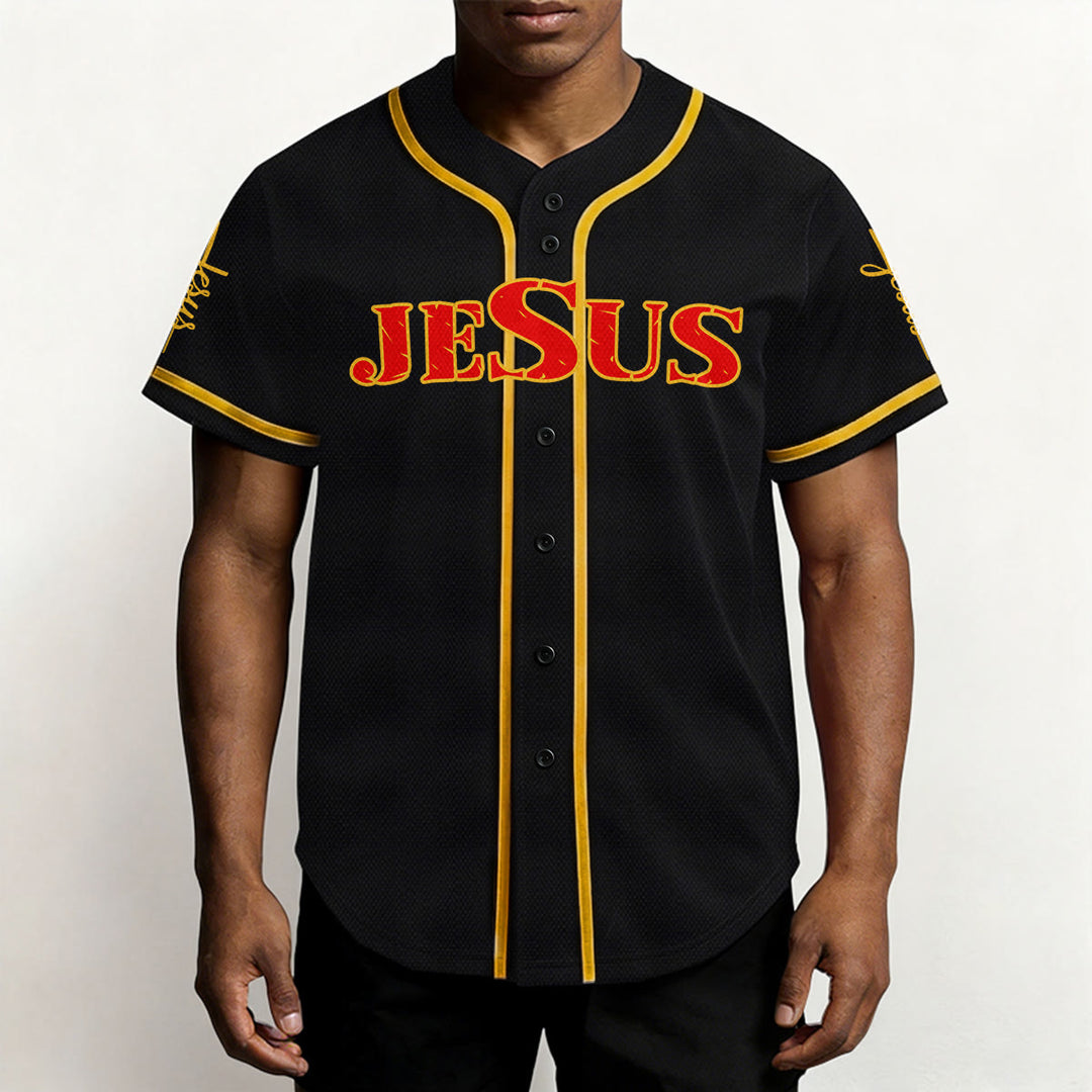 Christianartworkshop Jesus Kreuz Nagel und Dornenkrone Baseballtrikot - image 35