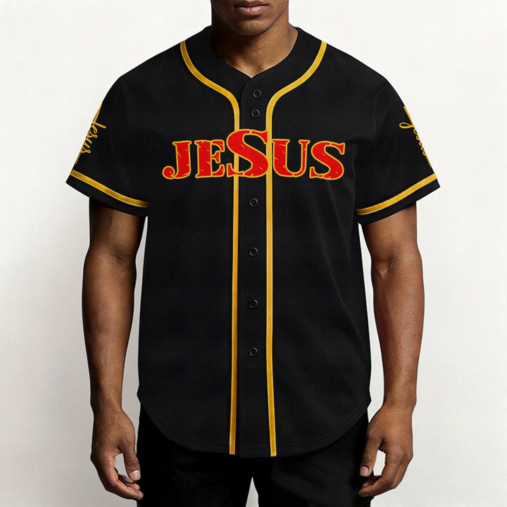 Christianartworkshop Jesus Kreuz Nagel und Dornenkrone Baseballtrikot - image 35
