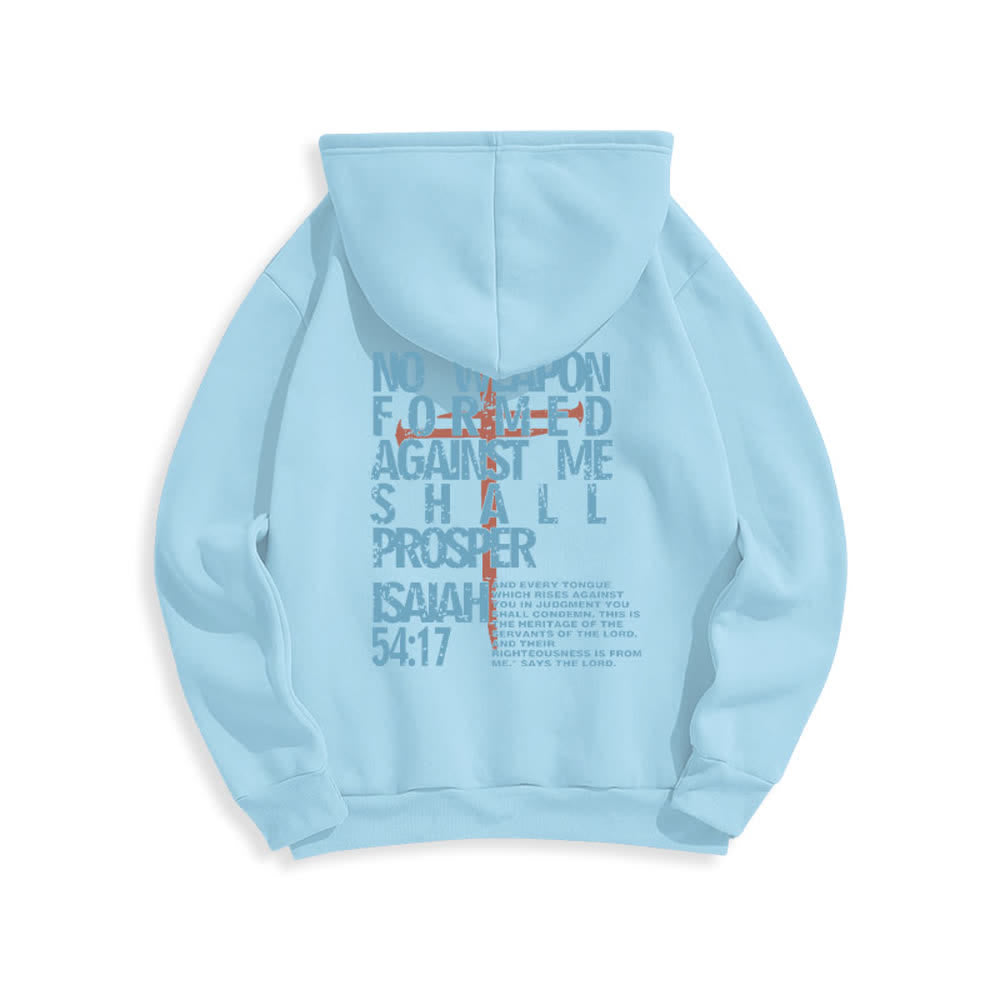 Christianartworkshop Jesaja 54,17 – Pullover-Hoodie mit Used-Look-Rückenprint, Fleece-Futter und Polyester - image 22