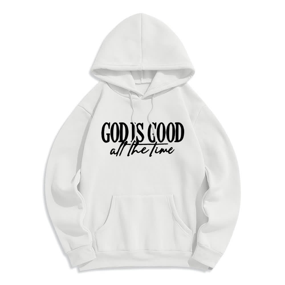 Christianartworkshop Gott ist immer gut – Kuscheliger Pullover, Fleece-gefüttert, Polyester-Hoodie - Weiß - 2XL - image 1