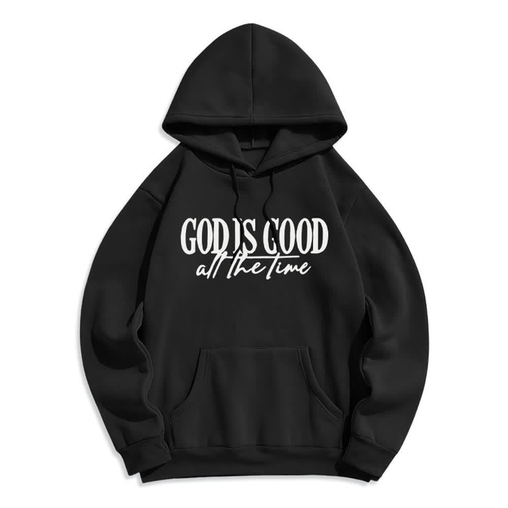 Christianartworkshop Gott ist immer gut – Kuscheliger Pullover, Fleece-gefüttert, Polyester-Hoodie - Schwarz - 2XL - image 2