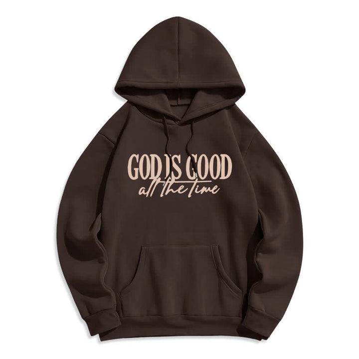 Christianartworkshop Gott ist immer gut – Kuscheliger Pullover, Fleece-gefüttert, Polyester-Hoodie - Braun - 2XL - image 5