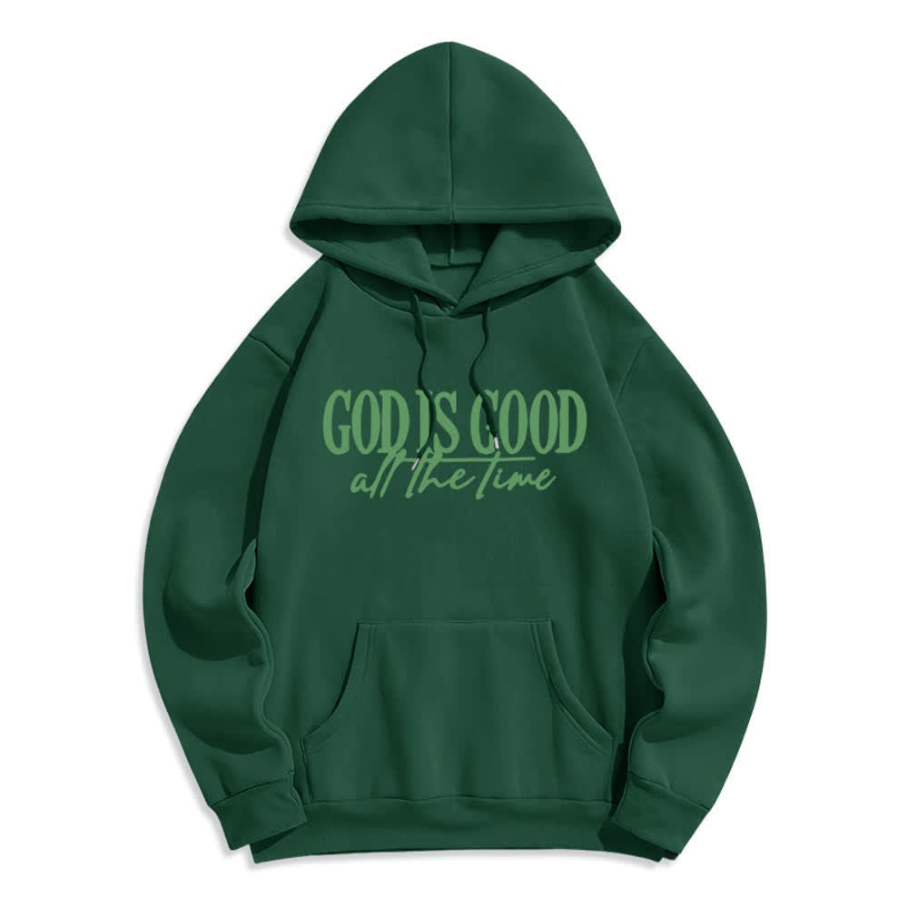 Christianartworkshop Gott ist immer gut – Kuscheliger Pullover, Fleece-gefüttert, Polyester-Hoodie - Grün - 2XL - image 6