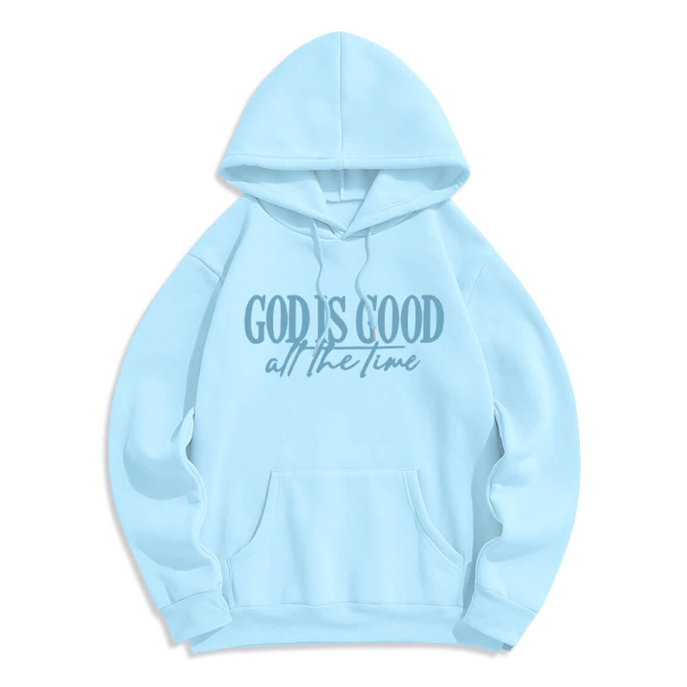 Christianartworkshop Gott ist immer gut – Kuscheliger Pullover, Fleece-gefüttert, Polyester-Hoodie - Blau - 2XL - image 7