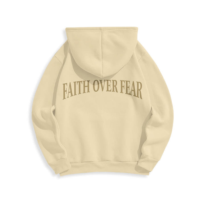 Christianartworkshop Glaube statt Angst Dornenkreuz-Pullover Fleecegefütterter Polyester-Hoodie - image 19