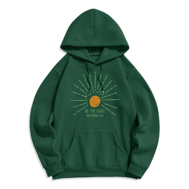 Christianartworkshop Sei das Licht – Pullover-Hoodie (Matthäus 5,14) - Grün - 2XL - image 5