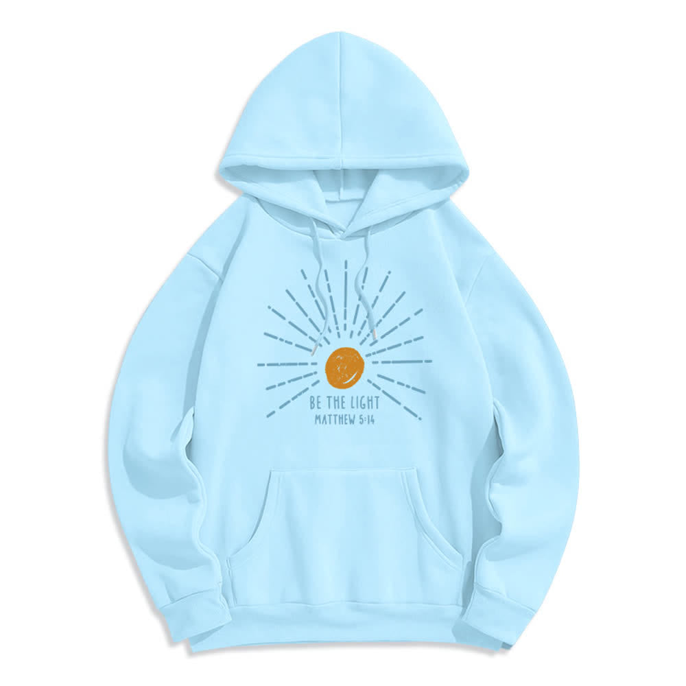 Christianartworkshop Sei das Licht – Pullover-Hoodie (Matthäus 5,14) - Blau - 2XL - image 7