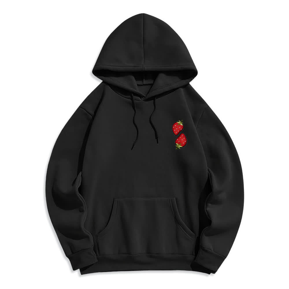Christianartworkshop Fruit Of The Spirit Erdbeerprint Pullover Fleecegefütterter Polyester-Hoodie - image 8