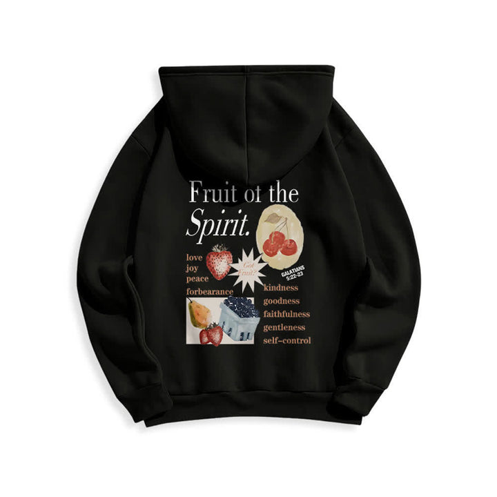 Christianartworkshop Fruit Of The Spirit Erdbeerprint Pullover Fleecegefütterter Polyester-Hoodie - image 7