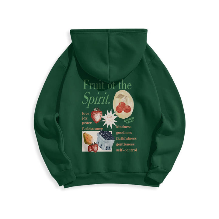 Christianartworkshop Fruit Of The Spirit Erdbeerprint Pullover Fleecegefütterter Polyester-Hoodie - image 19