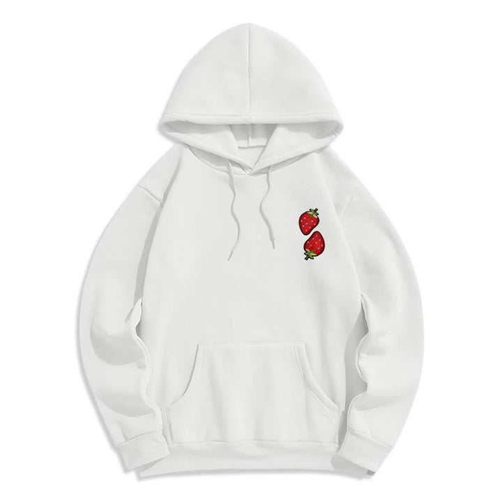 Christianartworkshop Fruit Of The Spirit Erdbeerprint Pullover Fleecegefütterter Polyester-Hoodie - image 2