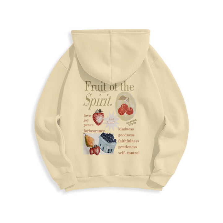Christianartworkshop Fruit Of The Spirit Erdbeerprint Pullover Fleecegefütterter Polyester-Hoodie - image 10