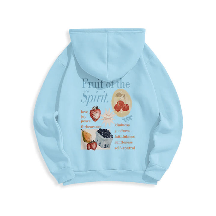 Christianartworkshop Fruit Of The Spirit Erdbeerprint Pullover Fleecegefütterter Polyester-Hoodie - image 22