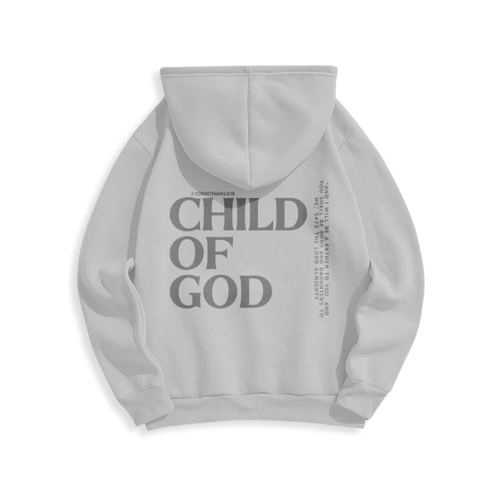 Christianartworkshop Minimalistischer Statement-Pullover „Child Of God“ – Fleecegefütterter Polyester-Hoodie - image 13