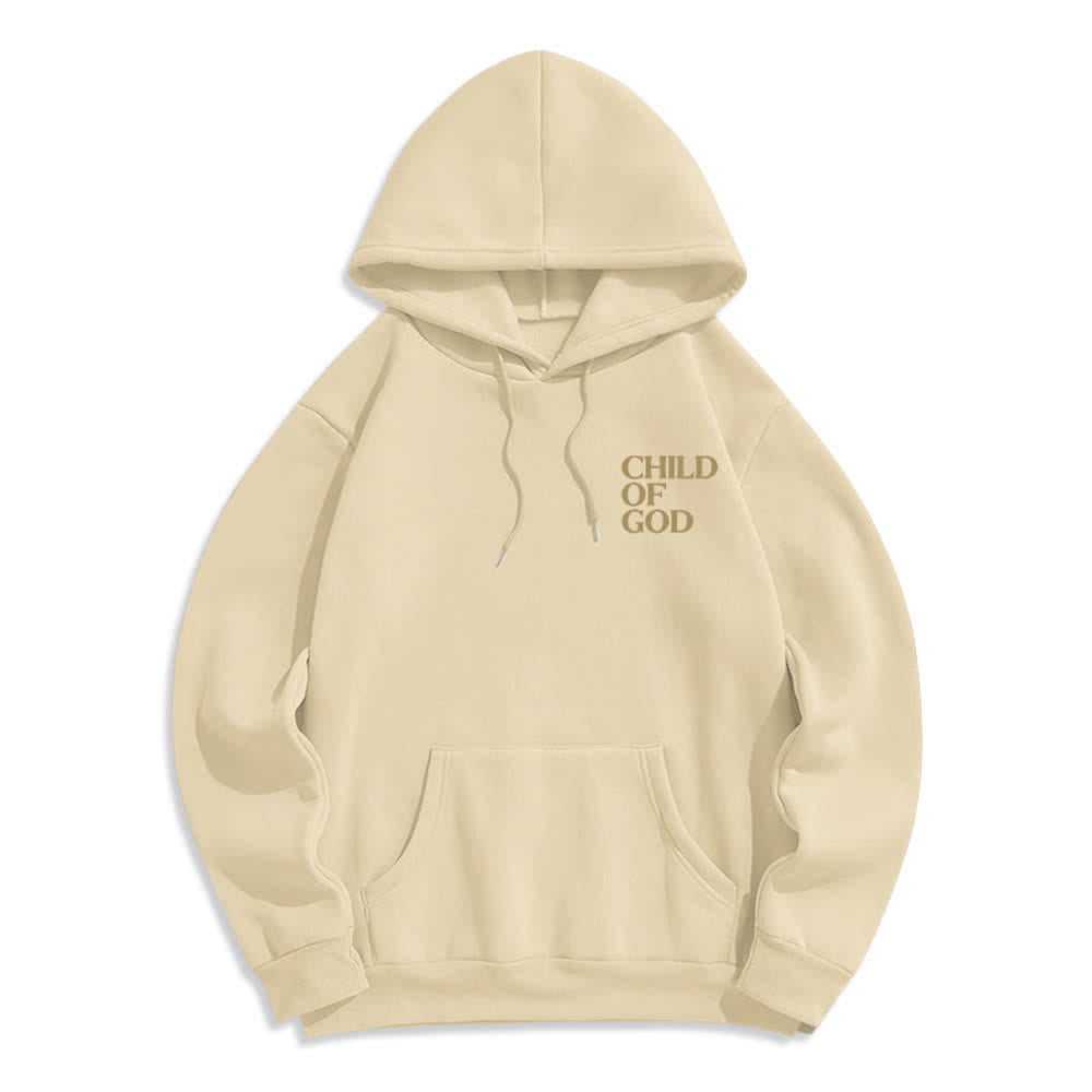 Christianartworkshop Minimalistischer Statement-Pullover „Child Of God“ – Fleecegefütterter Polyester-Hoodie - image 17