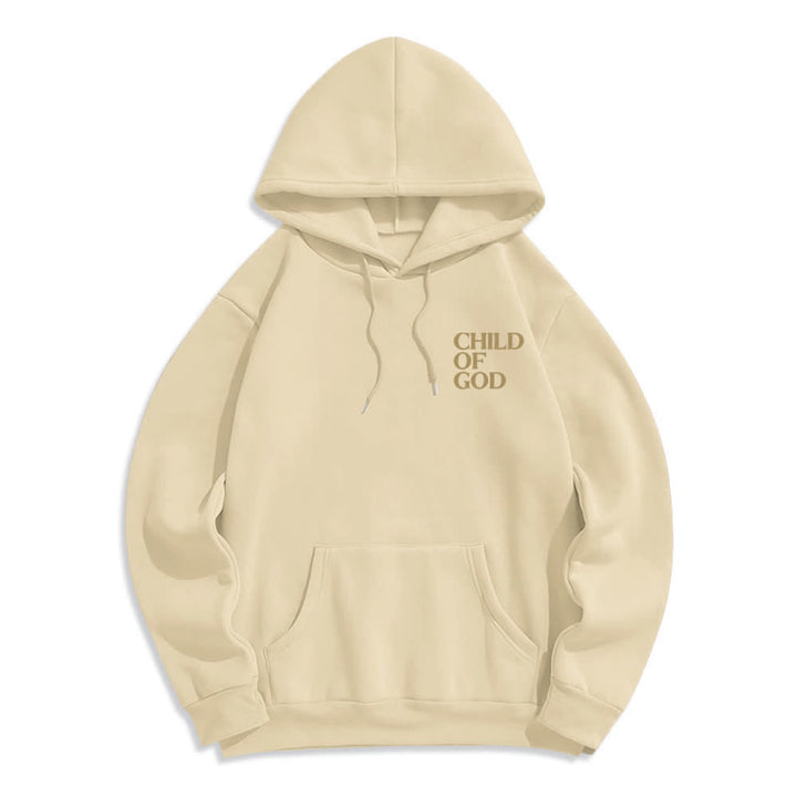 Christianartworkshop Minimalistischer Statement-Pullover „Child Of God“ – Fleecegefütterter Polyester-Hoodie - image 17
