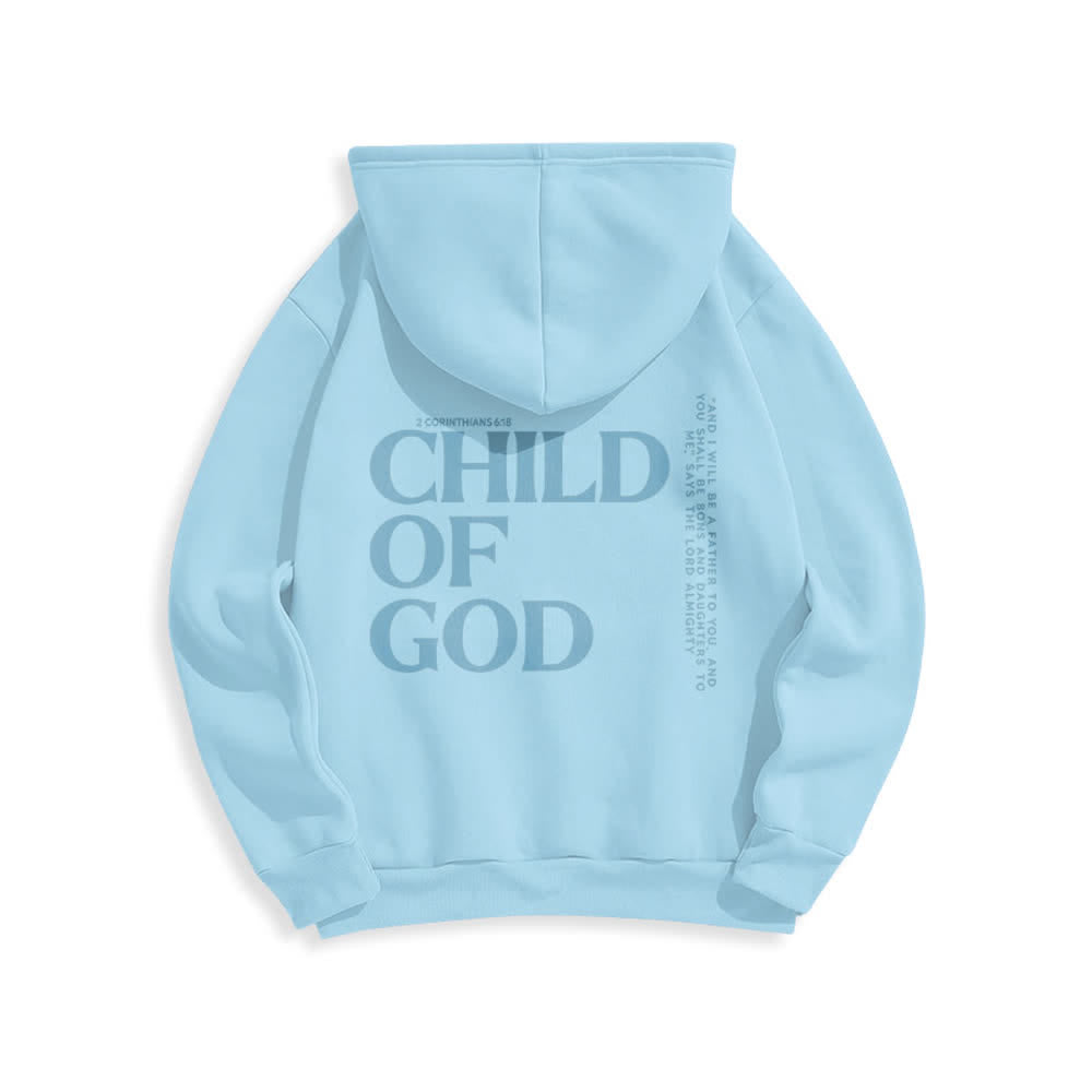 Christianartworkshop Minimalistischer Statement-Pullover „Child Of God“ – Fleecegefütterter Polyester-Hoodie - image 10