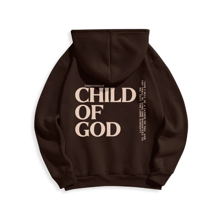 Christianartworkshop Minimalistischer Statement-Pullover „Child Of God“ – Fleecegefütterter Polyester-Hoodie - image 19