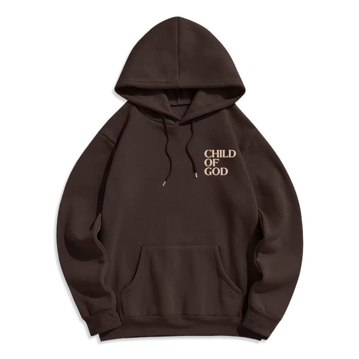Christianartworkshop Minimalistischer Statement-Pullover „Child Of God“ – Fleecegefütterter Polyester-Hoodie - image 20