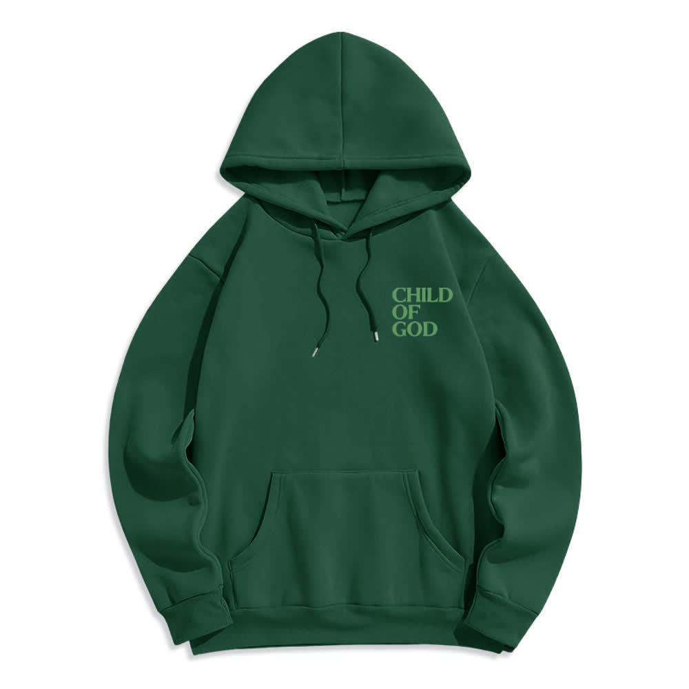 Christianartworkshop Minimalistischer Statement-Pullover „Child Of God“ – Fleecegefütterter Polyester-Hoodie - image 23