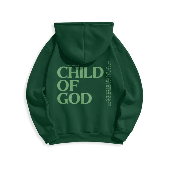Christianartworkshop Minimalistischer Statement-Pullover „Child Of God“ – Fleecegefütterter Polyester-Hoodie - image 22