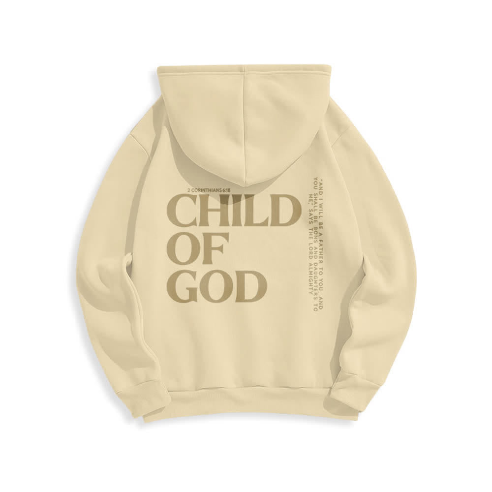 Christianartworkshop Minimalistischer Statement-Pullover „Child Of God“ – Fleecegefütterter Polyester-Hoodie - image 16