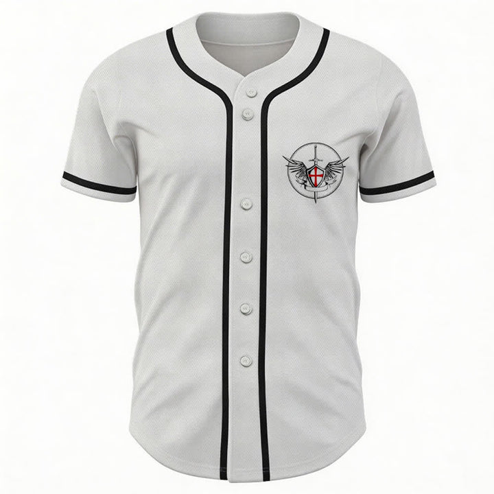 Christianartworkshop Baseballtrikot „Der heilige Michael verteidigt uns im Kampf“ - image 23