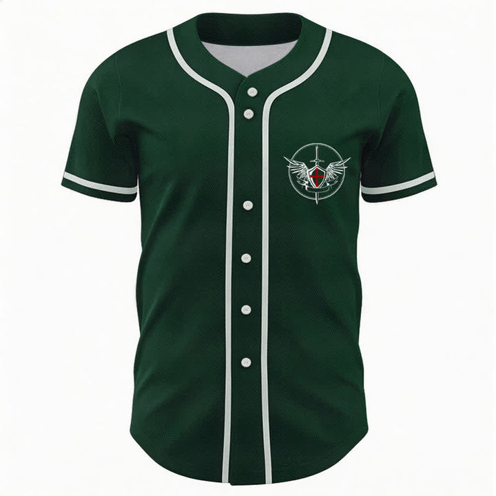 Christianartworkshop Baseballtrikot „Der heilige Michael verteidigt uns im Kampf“ - image 16