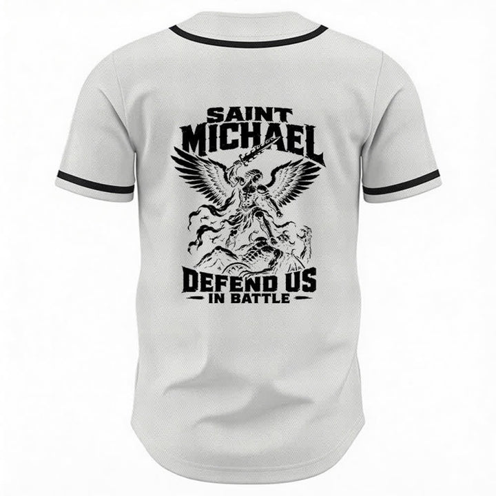Christianartworkshop Baseballtrikot „Der heilige Michael verteidigt uns im Kampf“ - image 22