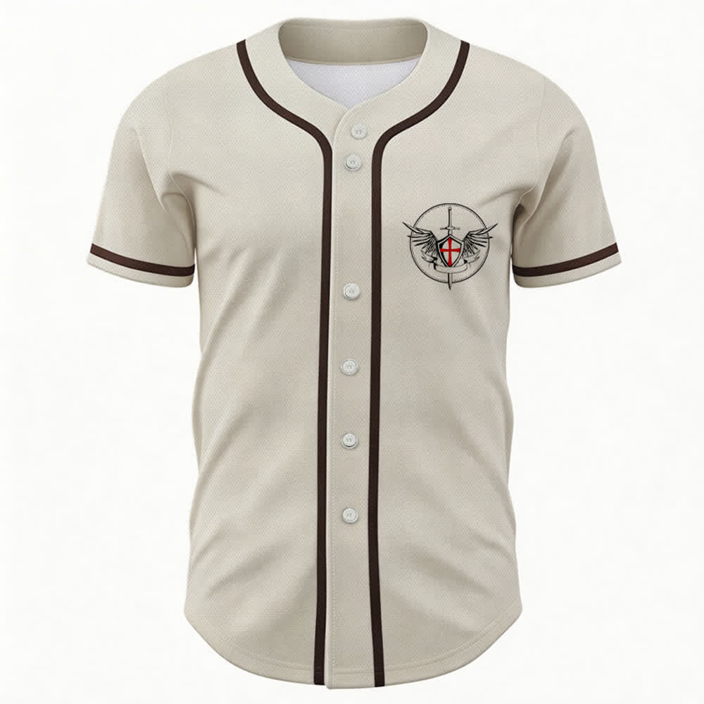 Christianartworkshop Baseballtrikot „Der heilige Michael verteidigt uns im Kampf“ - image 9