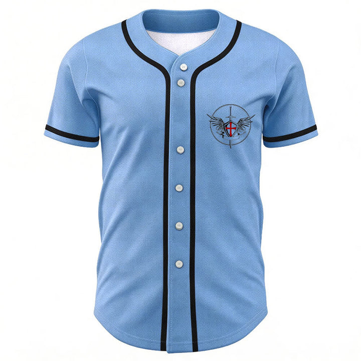 Christianartworkshop Baseballtrikot „Der heilige Michael verteidigt uns im Kampf“ - image 31