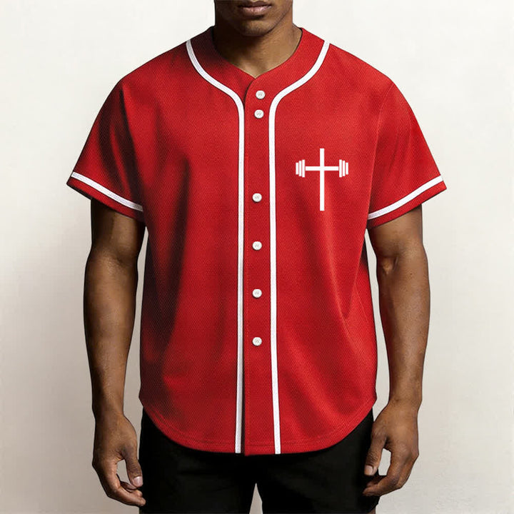 Christianartworkshop Jesus Saves Gothic Mesh Street Baseball Jersey - image 48