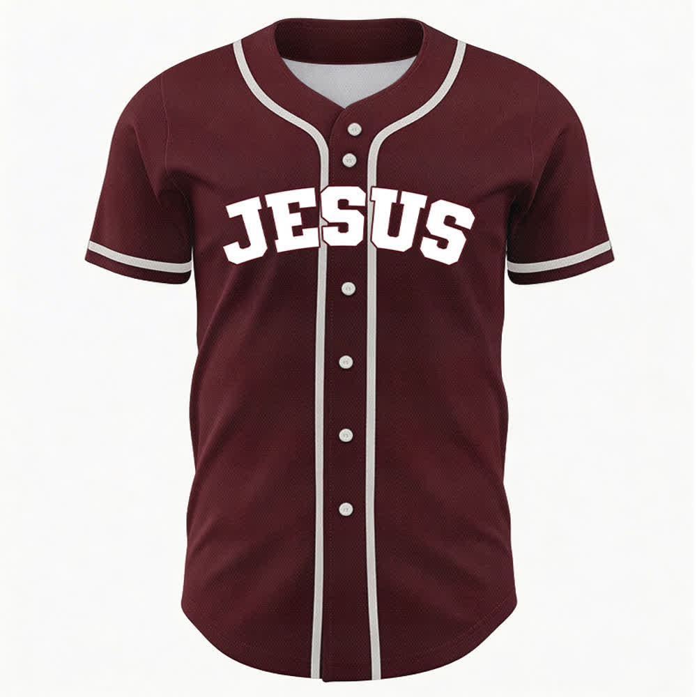 Christianartworkshop Rooted In Christ Schwarzes Baseballtrikot mit Knöpfen - image 16