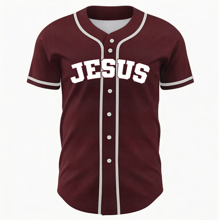 Christianartworkshop Rooted In Christ Schwarzes Baseballtrikot mit Knöpfen - image 16