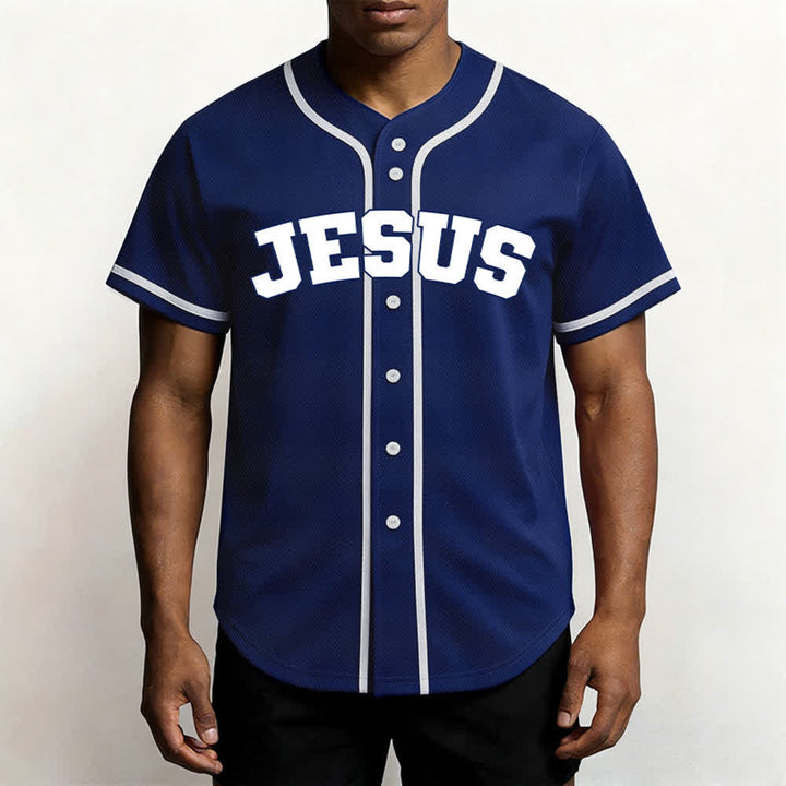 Christianartworkshop Rooted In Christ Schwarzes Baseballtrikot mit Knöpfen - image 55