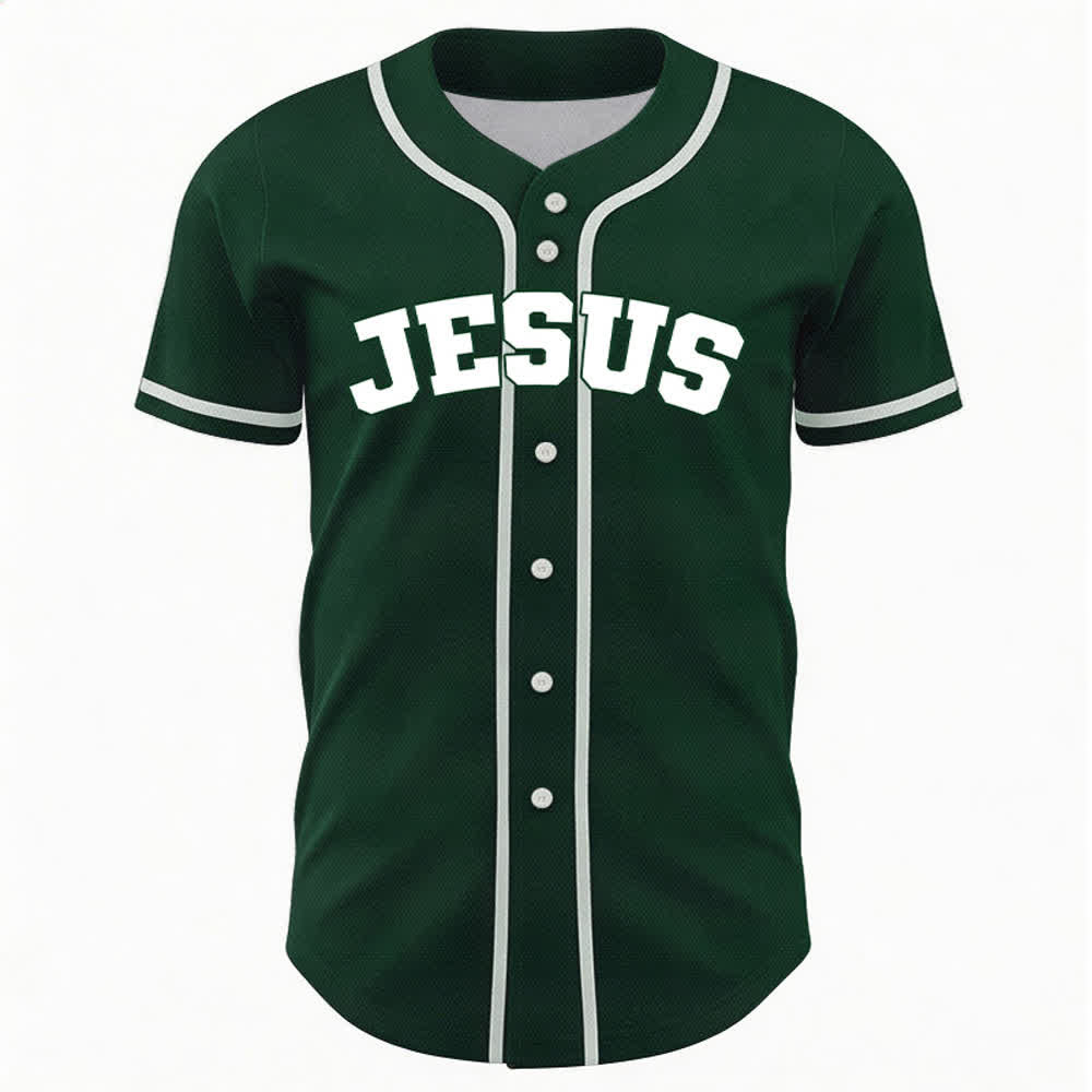 Christianartworkshop Rooted In Christ Schwarzes Baseballtrikot mit Knöpfen - image 30