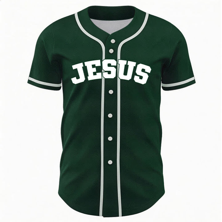 Christianartworkshop Rooted In Christ Schwarzes Baseballtrikot mit Knöpfen - image 30
